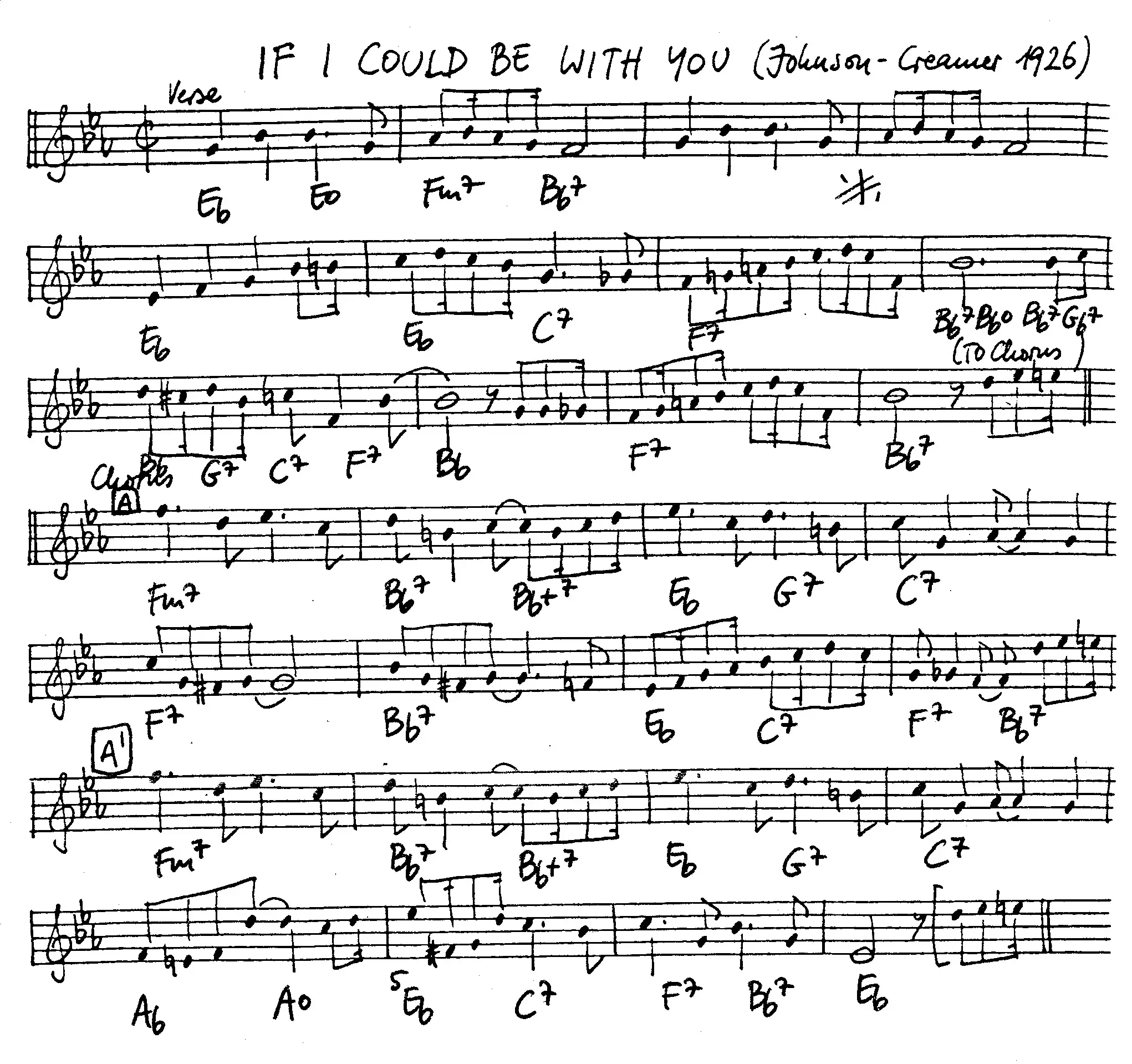 if i could be with you partition gratuite - Offerte par The Jungle Jazz Band